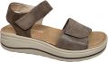 Hartjes 132.2002 43 77.77 Sandalen Bruin Leer Dames Breedtemaat H Bruin - Donkerbruin
