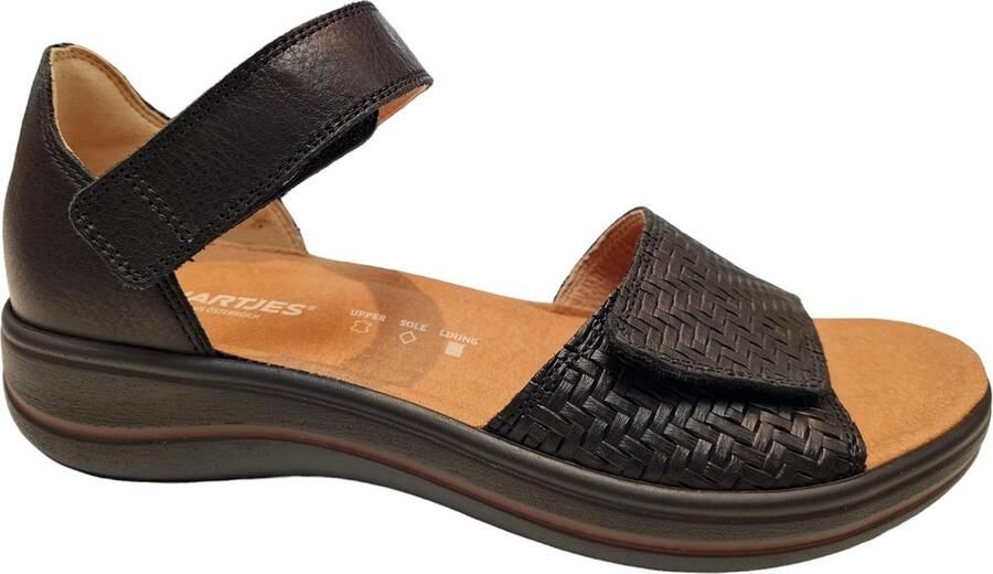 Hartjes 132.2102 41 01.01 G Dames Sandalen Zwart