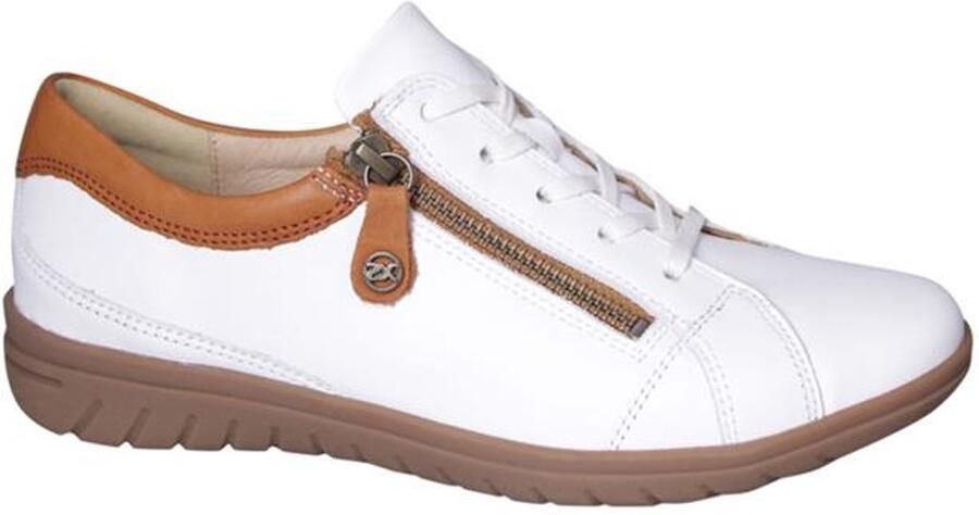 Hartjes 162.0826 99 Dames veterschoenen Wit beige - Foto 3