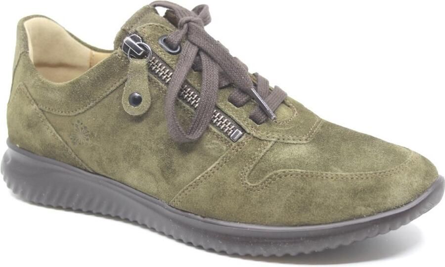 Hartjes 162.1121 162.1121 34 91.91 Forest green lage dames sneakers wijdte G
