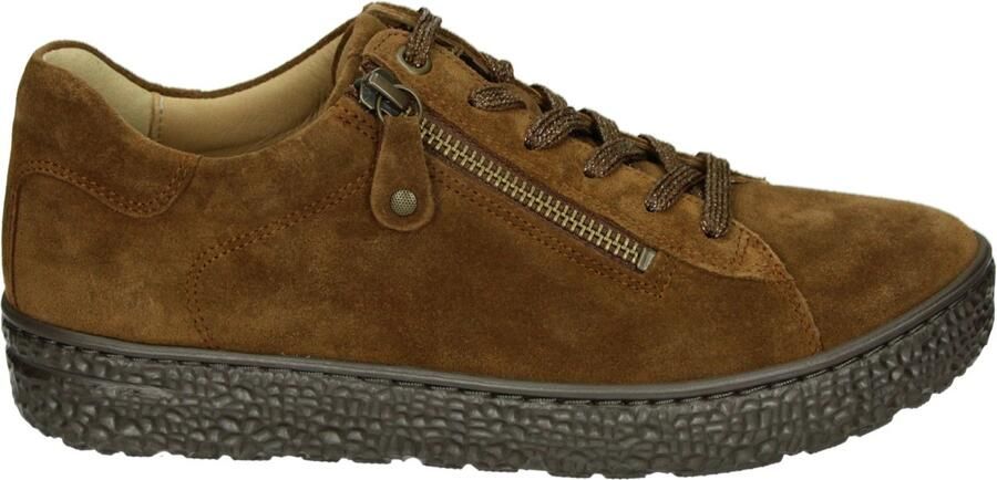 Hartjes 162.1401 30 53.00 Sneakers Bruin Suede Dames Breedtemaat H Bruin