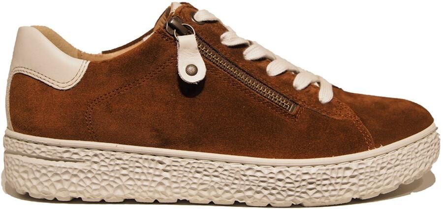 Hartjes 162.1401 31 53.32 Phil Sneakers Bruin Suede Dames Breedtemaat H Bruin