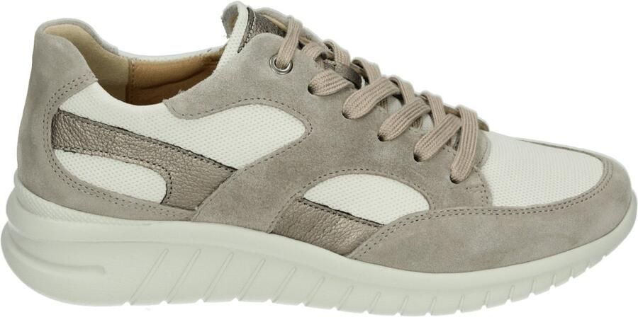 HARTJES Lage Sneakers Dames Wave Maat: 41 5 Materiaal: Leer Kleur: Taupe - Foto 2