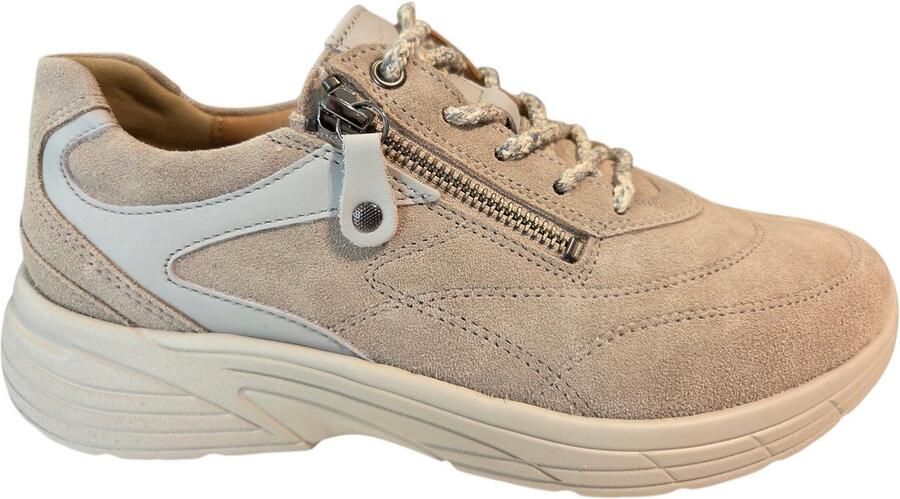 Hartjes 162.2601 31 03.13 Sneakers Beige Suede Dames Breedtemaat K Beige - Foto 2