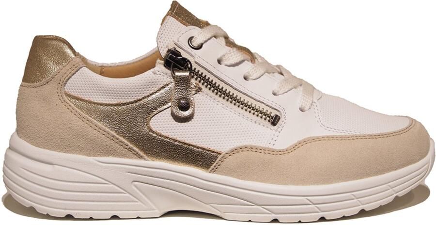 Hartjes 162.2603 32.02 Katy Sneakers beige Leer Dames Breedte K