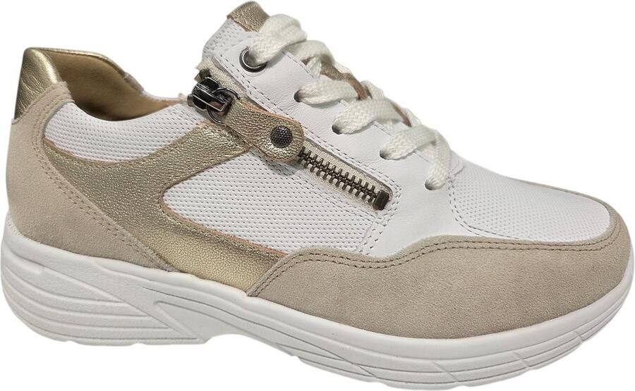 Hartjes 162.2603 31 32.02 Katy Sneakers Wit Leer Dames Breedte K Wit