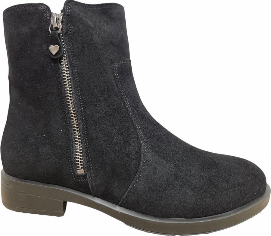 Hartjes 172.1315 30 01.00 G Enkellaarzen Zwart Suede Zwart