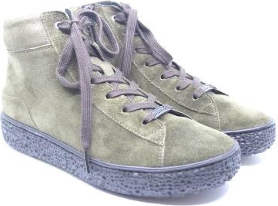 Hartjes 172.1404 34 91.91 Olijf groene dames veterboots met rits - Foto 3