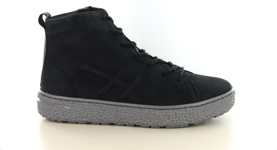 Hartjes 172.1422 21 01.01 Zwarte dames veterboots met rits - Foto 2