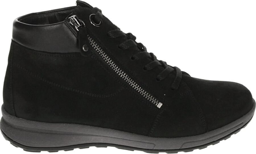 Hartjes 53972~~~~~~~~~~~~~~~~~~~~~~~~~ Hoge sneakers Veterlaarzen Dames veterschoenen Dames sneakersHalf-hoge schoenen Zwart