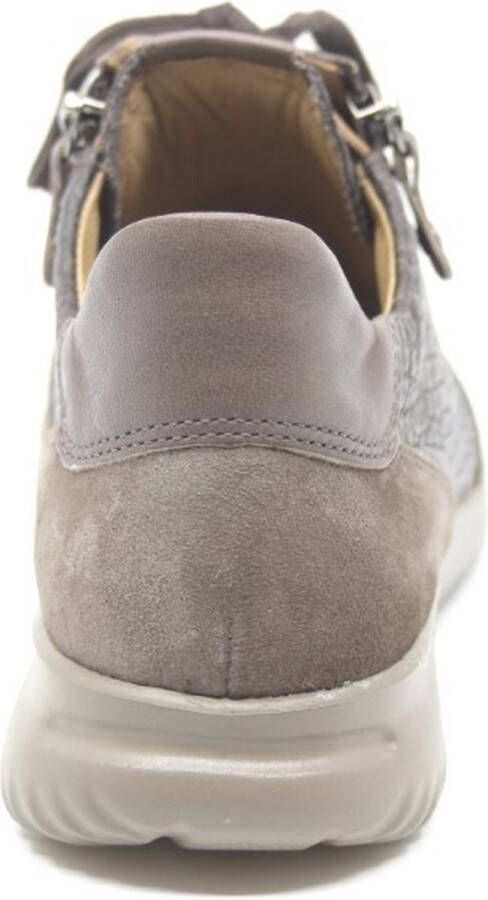 Hartjes 162.1141 34 35.38 Taupe combi sneaker met rits wijdte G ½ - Foto 6