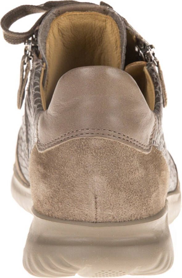 Hartjes 162.1141 34 35.38 Taupe combi sneaker met rits wijdte G ½ - Foto 5