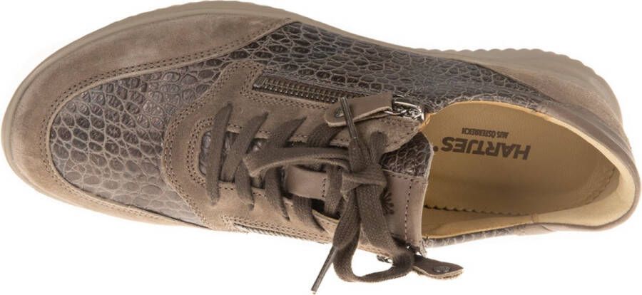 Hartjes 162.1141 34 35.38 Taupe combi sneaker met rits wijdte G ½ - Foto 8
