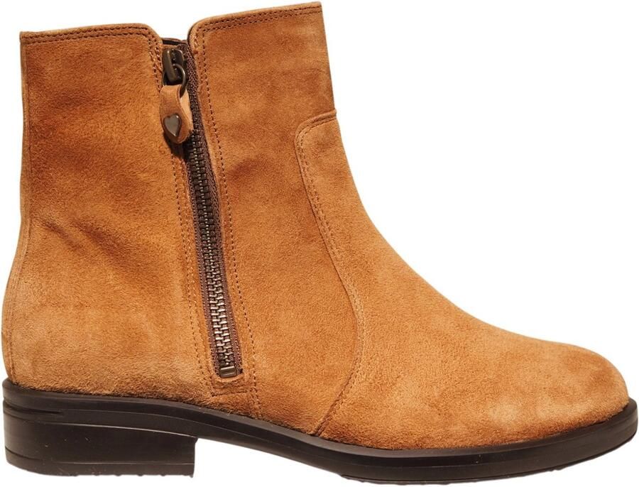 Hartjes cognac suède enkellaarzen Trendy Boot