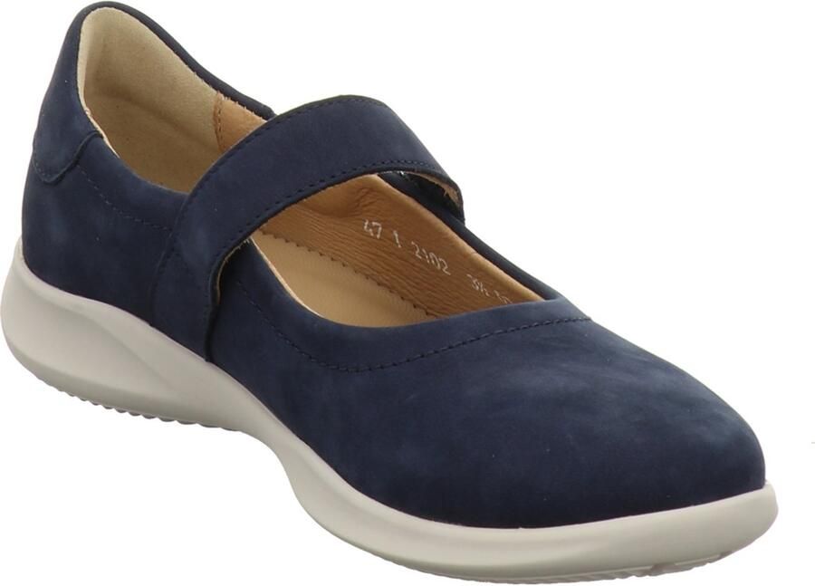 Hartjes dames ballerina's blauw