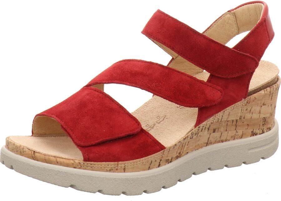 Hartjes dames sandalen rood