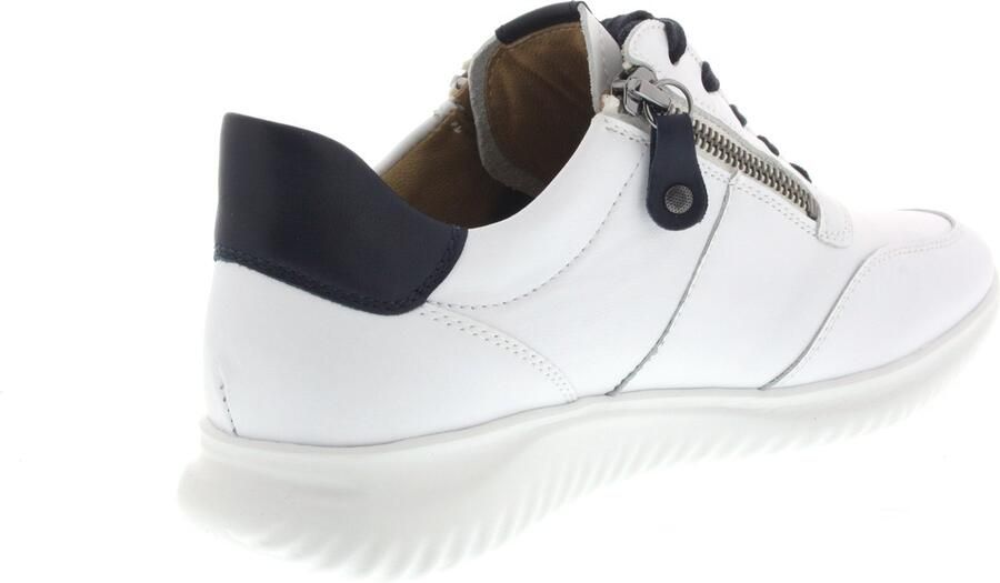 Hartjes 162.1138 witte sneaker met rits en uitneembaar voetbed