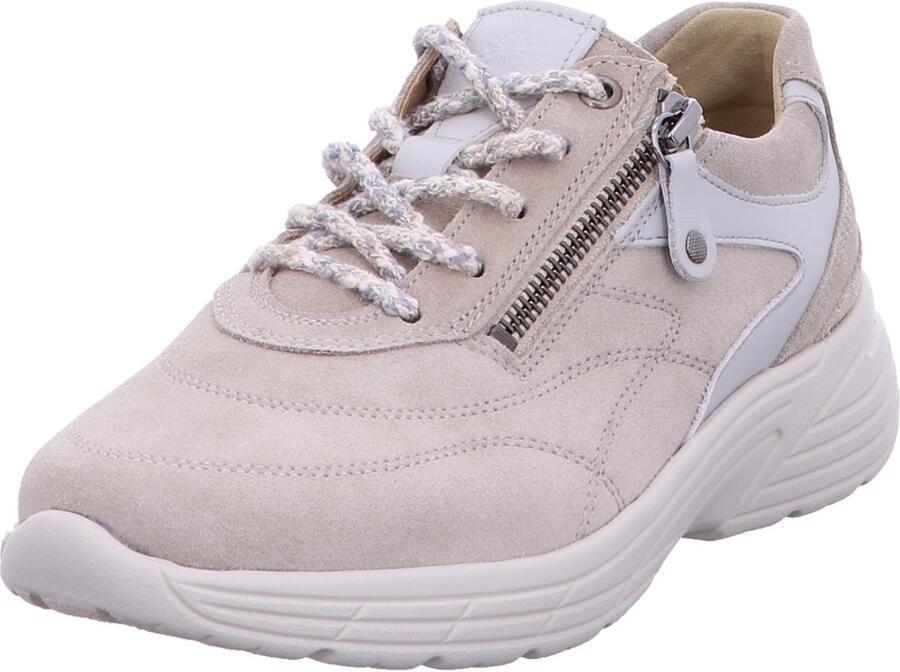 Hartjes dames veterschoenen crème