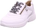 Hartjes 162.1950 11 02.42 Wit combi kleurige dames gladleren veterschoen - Wit
