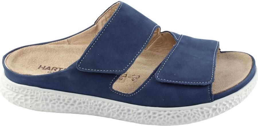 Hartjes Groove 1221 20 Slippers blauw nubuck suede