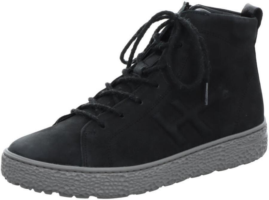 Hartjes 172.1422 21 01.01 Zwarte dames veterboots met rits