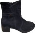 HARTJES Enkellaarsjes Dames 172.0248 Hip Suède Donkerblauw - Donkerblauw