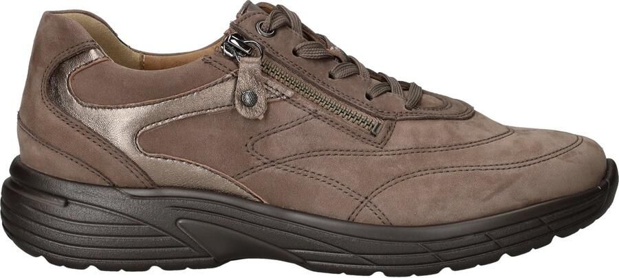 Hartjes Kathy brons nubuck K veterschoen Kleur Taupe)