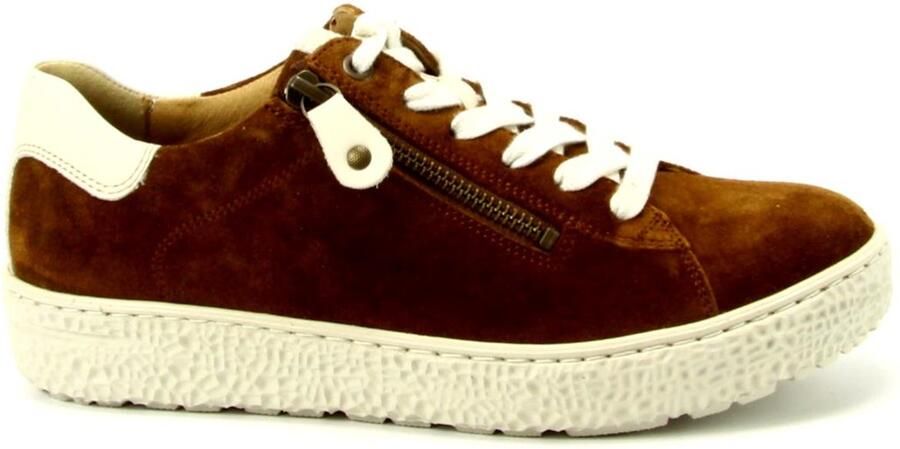 Hartjes 162.1401 31 53.32 Phil Sneakers Bruin Suede Dames Breedtemaat H Bruin