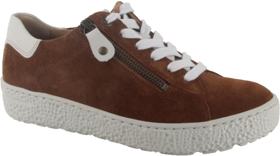 Hartjes 162.1401 31 53.32 Phil Sneakers Bruin Suede Dames Breedtemaat H Bruin