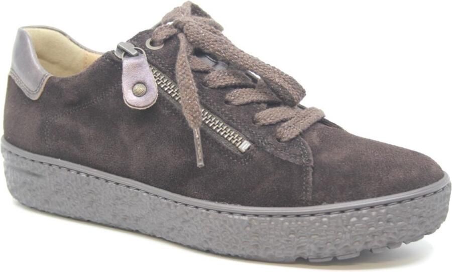 Hartjes 162.1417 34 77.38 H Sneakers Donker Bruin Suede Dames Donker Bruin - Foto 2