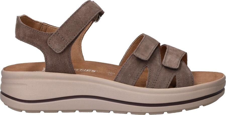 Hartjes 132.2004 30 41.00 Sandalen Grijs Suede Dames Breedtemaat H Grijs