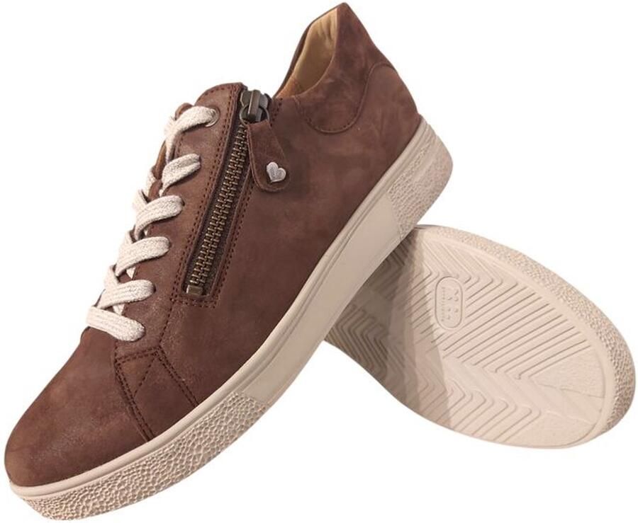 Hartjes Sneaker 162.2701 43 77.77 Donkerbruin Wijdte H