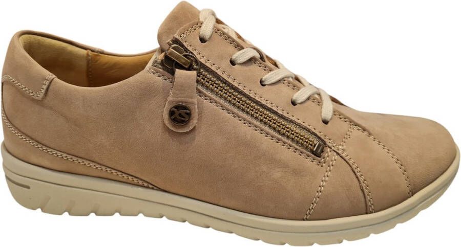 Hartjes Sneakers Dames Lage sneakers Damesschoenen Suède 162.0883 Taupe +
