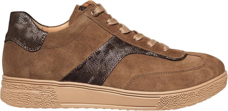 Hartjes 162.2702 34 41.38 Sophie Sneakers Beige Suede Dames Breedtemaat H Beige - Foto 2
