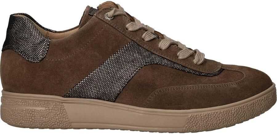 Hartjes 162.2702 34 41.38 Sophie Sneakers Beige Suede Dames Breedtemaat H Beige - Foto 3