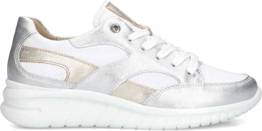 HARTJES Lage Sneakers Dames Wave Maat: 41 5 Materiaal: Textiel Kleur: Wit