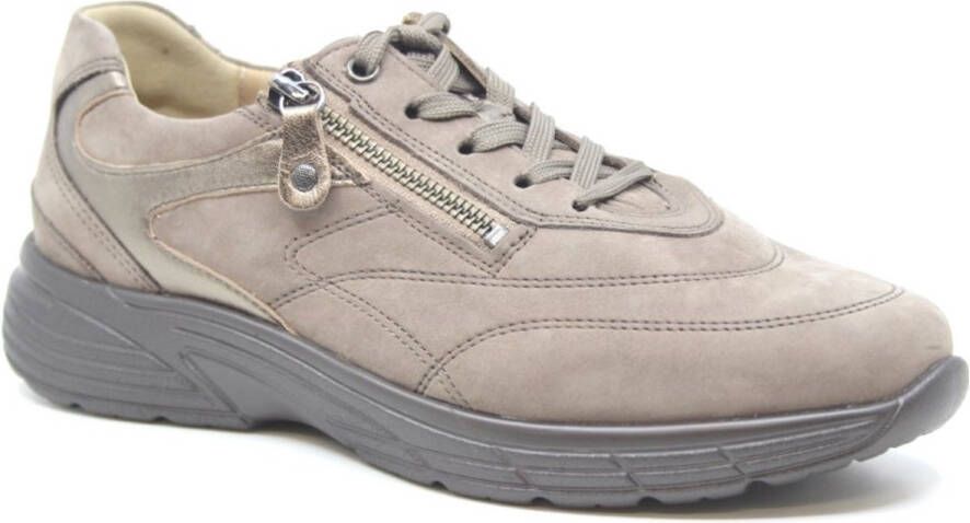 Hartjes Kathy brons nubuck K veterschoen Kleur Taupe)