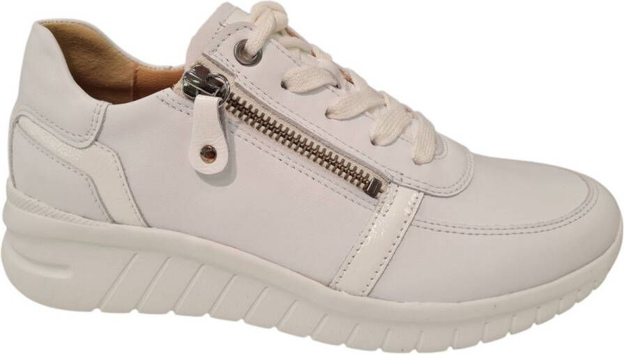 Hartjes Wave Sneakers Leer Dames Wit