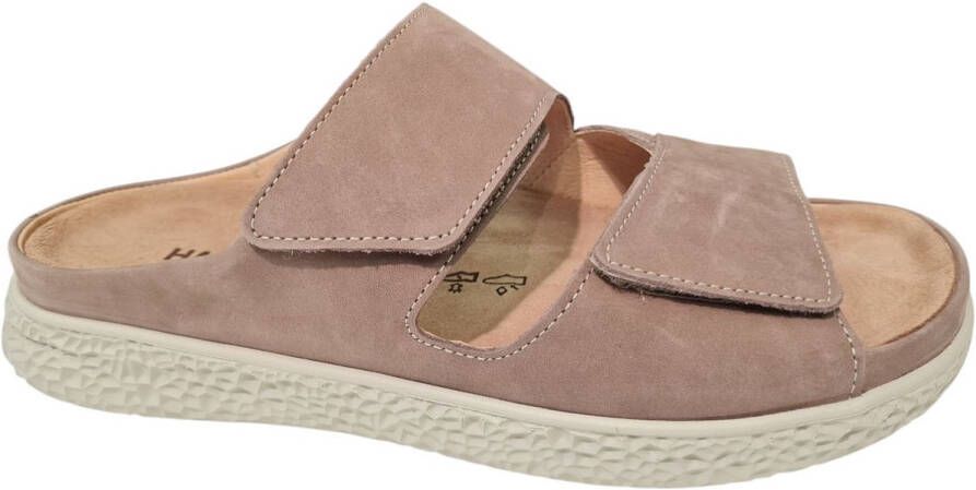 Hartjes 122.1221 30 35.00 Taupe slipper met uitneembaar voetbed wijdte H