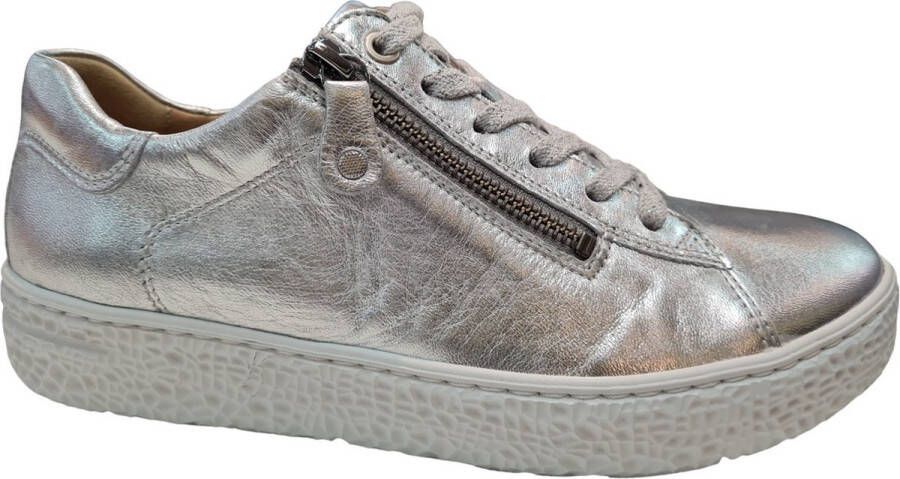 HARTJES Lage Sneakers Dames 162.1402 Maat: 42 5 Materiaal: Leer Kleur: Zilver