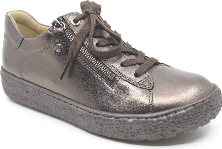 HARTJES Sneakers Met H Rits Sneaker Met Maat: 37 Materiaal: Leer Kleur: Brons
