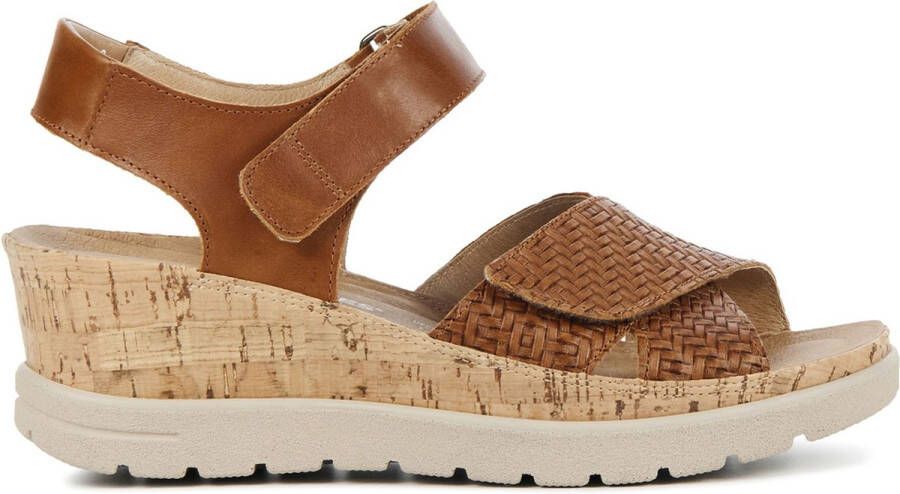 HARTJES Sandalen Dames 132.1706 Maat: 41 Materiaal: Leer Kleur: Bruin