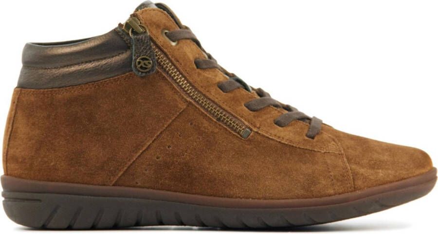Hartjes Sneakers Dames Lage sneakers Damesschoenen Suède 1720835 Cognac