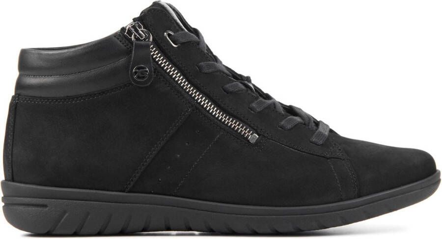 HARTJES Hoge Sneakers Dames 172.0836 Maat: 37 5 Materiaal: Nubuck Kleur: Zwart