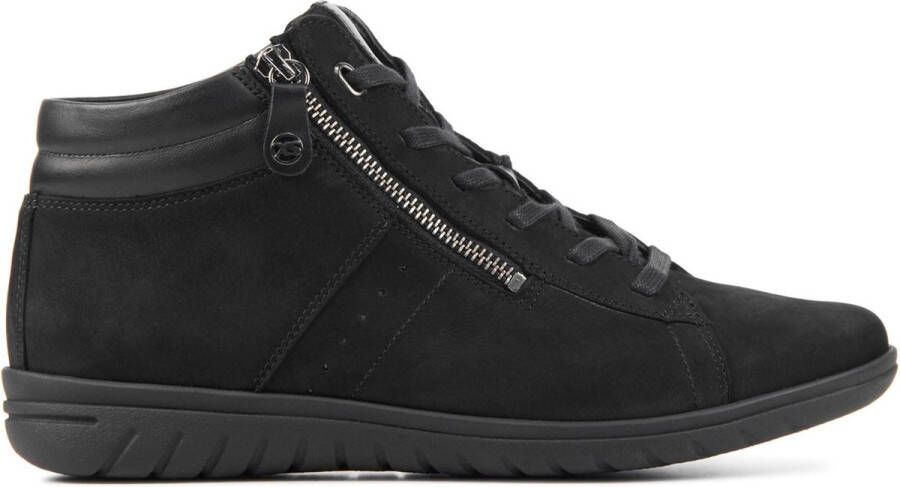 Hartjes Sneakers Dames Hoge sneakers Damesschoenen Nubuck 1720836 Zwart