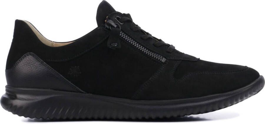 Hartjes Sportieve veterschoen 'Sneaker Low Damen 162.1112 99 01.01 Echtleder in schwarz' zwart