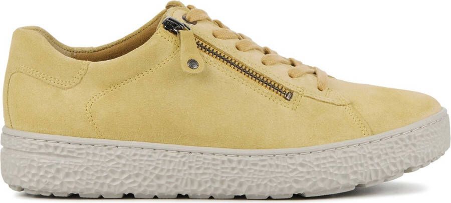 HARTJES Lage Sneakers Dames 162.1401 Maat: 37 Materiaal: Suède Kleur: Geel