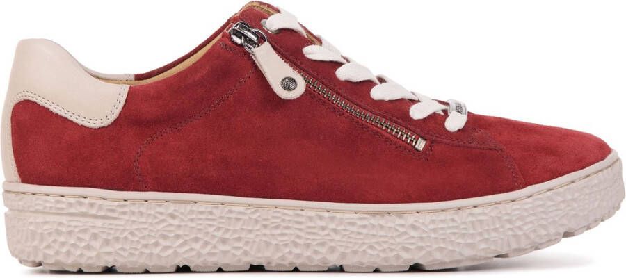 HARTJES Lage Sneakers Dames 162.1401 Maat: 39 5 Materiaal: Suède Kleur: Rood