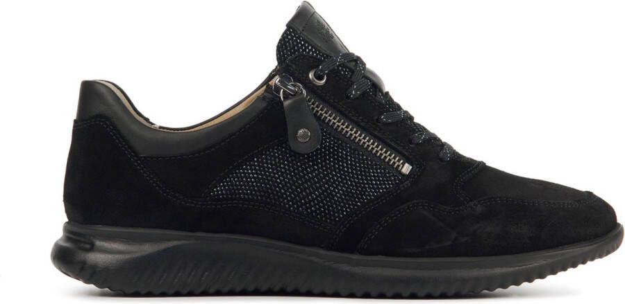 HARTJES Lage Sneakers Dames 162.1131 Maat: 42 5 Materiaal: Suède Kleur: Zwart
