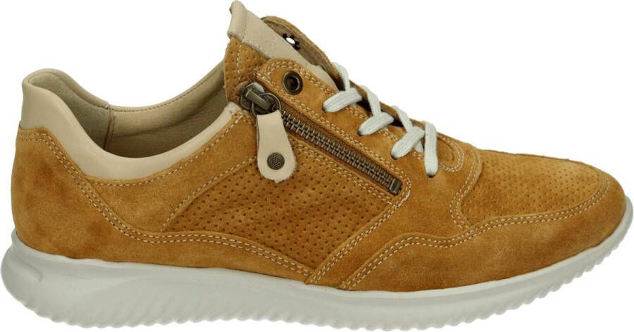 Hartjes Sneakers Dames Lage sneakers Damesschoenen Suède 112062 Okergeel + - Foto 2